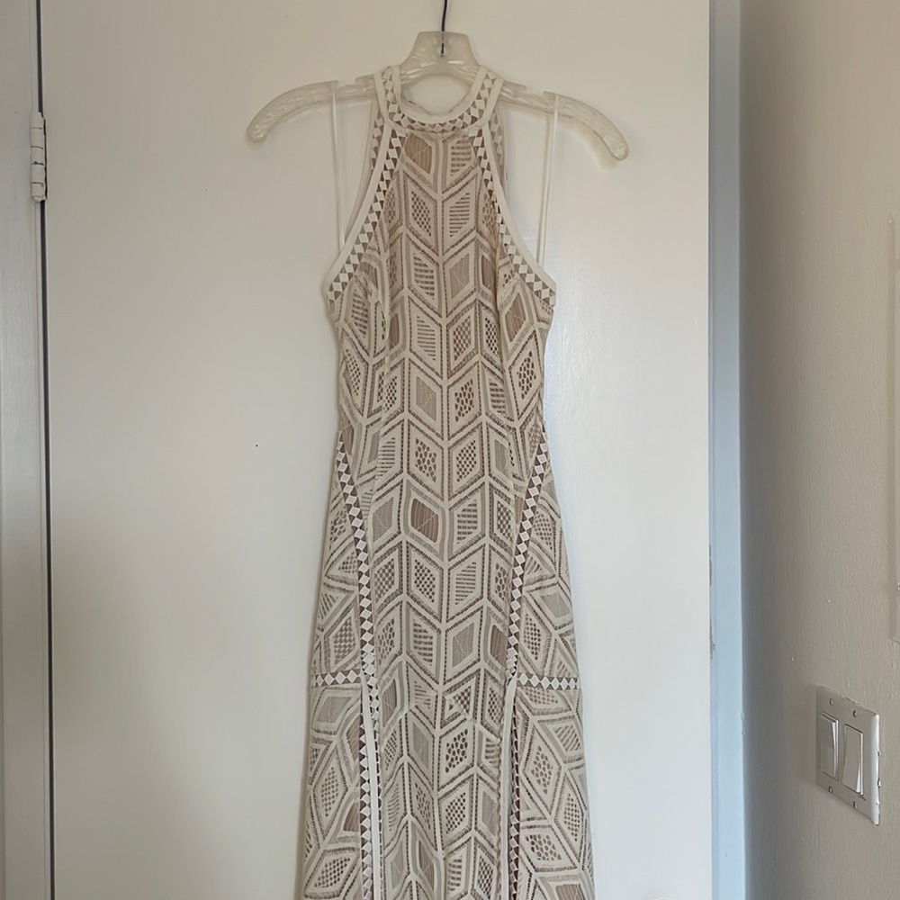 Size 0 Guess long white dress! Great condition, perfect for brides!